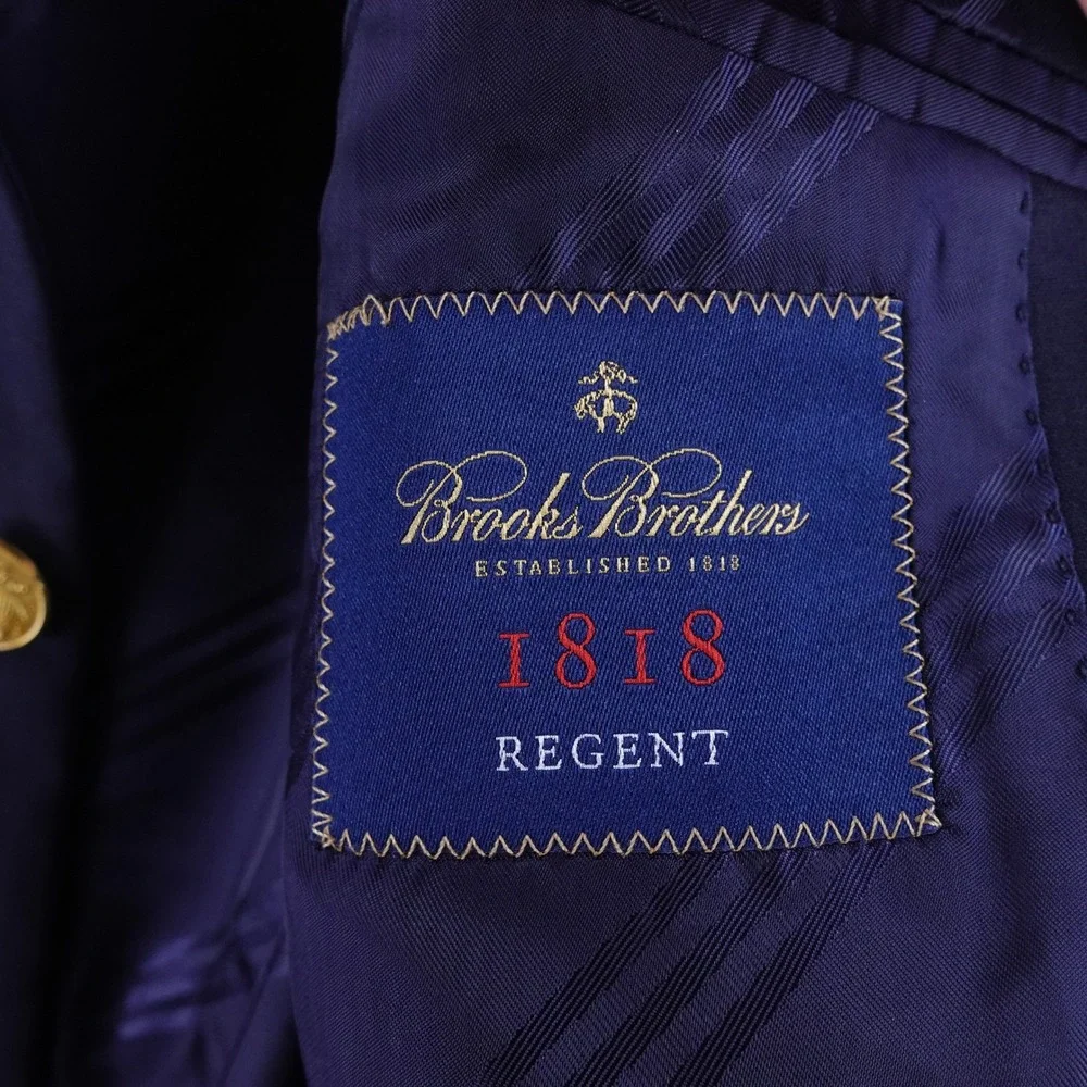Brooks Brothers Mens 42XL 1818 Regent Blazer Wool Vitale Barberis Canonico Italy